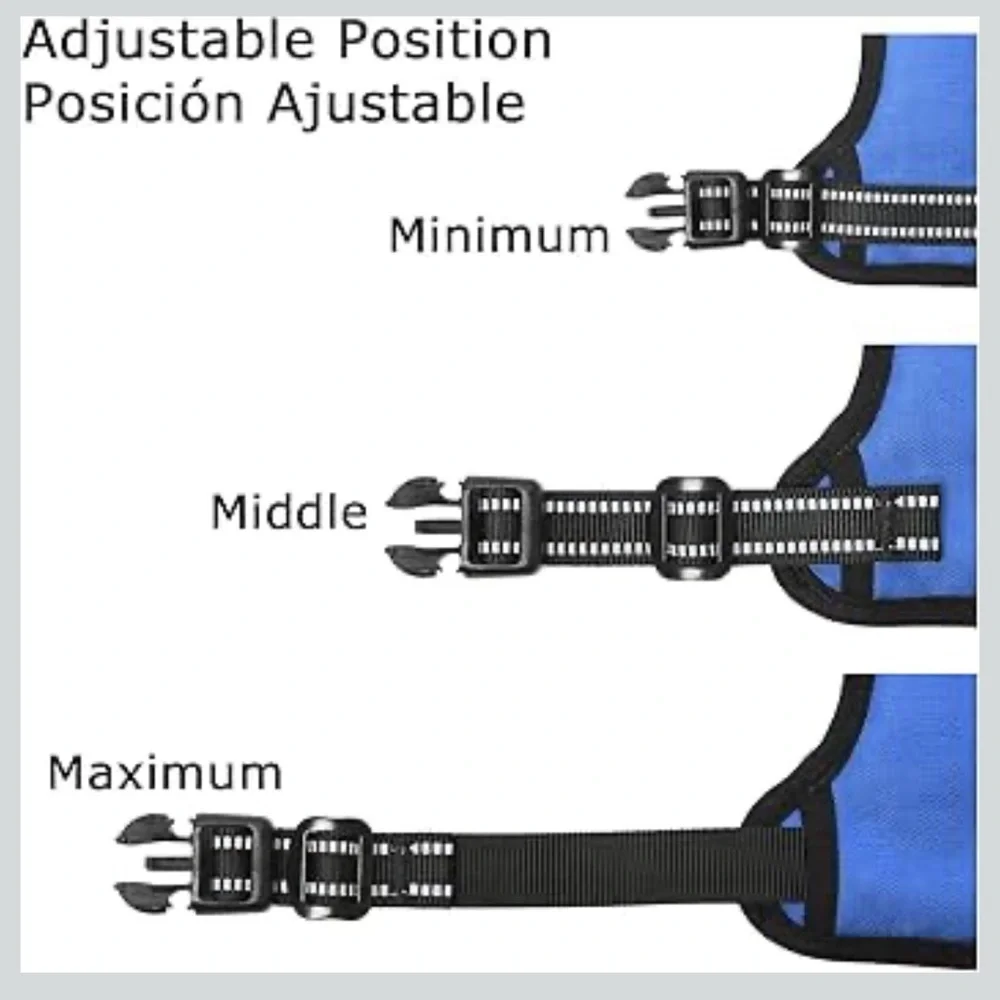 HEELE Dog Harness, No Pull Adjustable Padded Reflective Harness XL/456-bb3